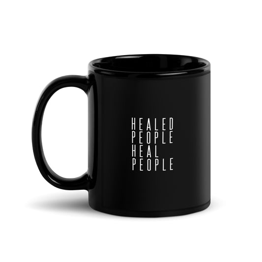 Healed People Healed People Black Glossy Mug