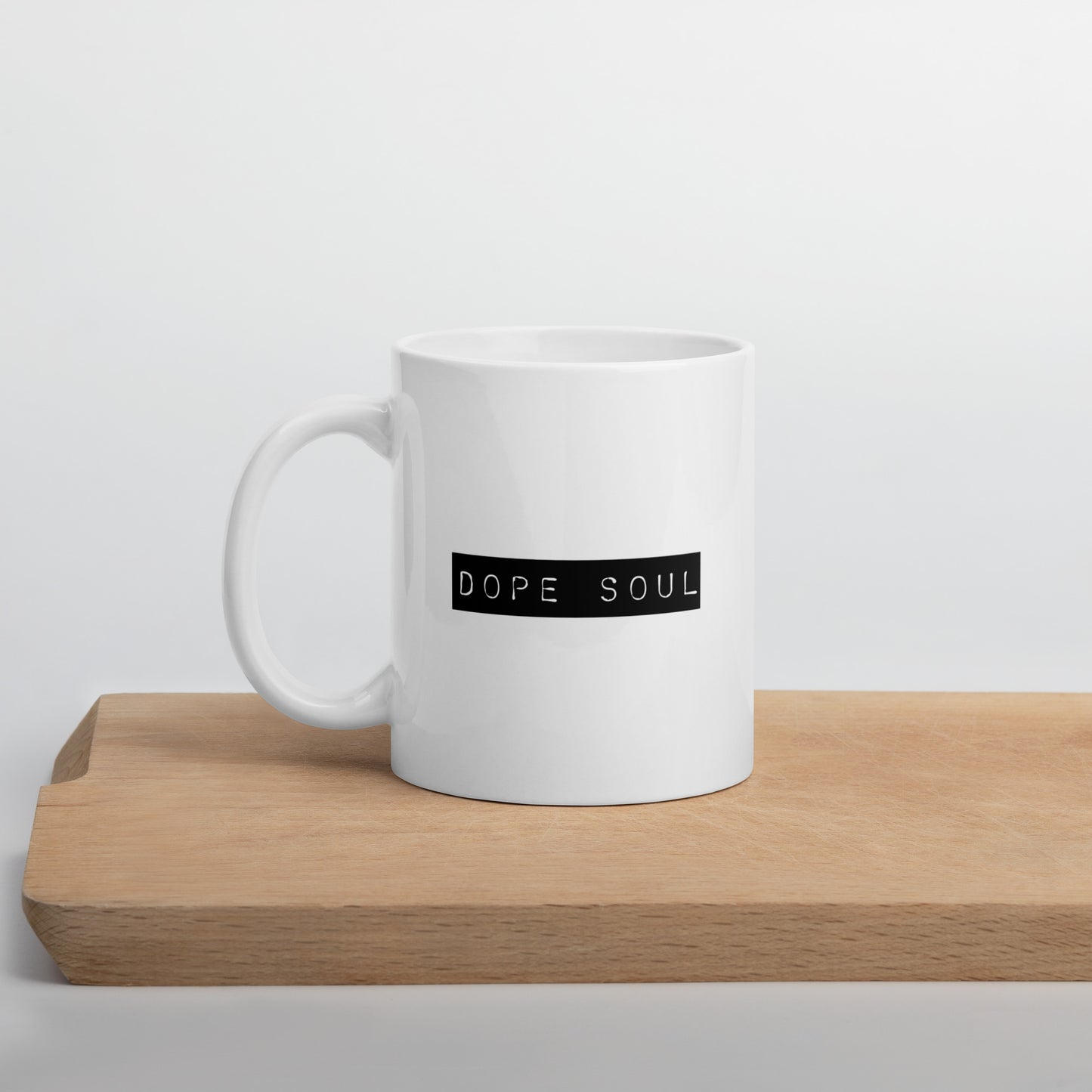 Dope Soul White glossy mug