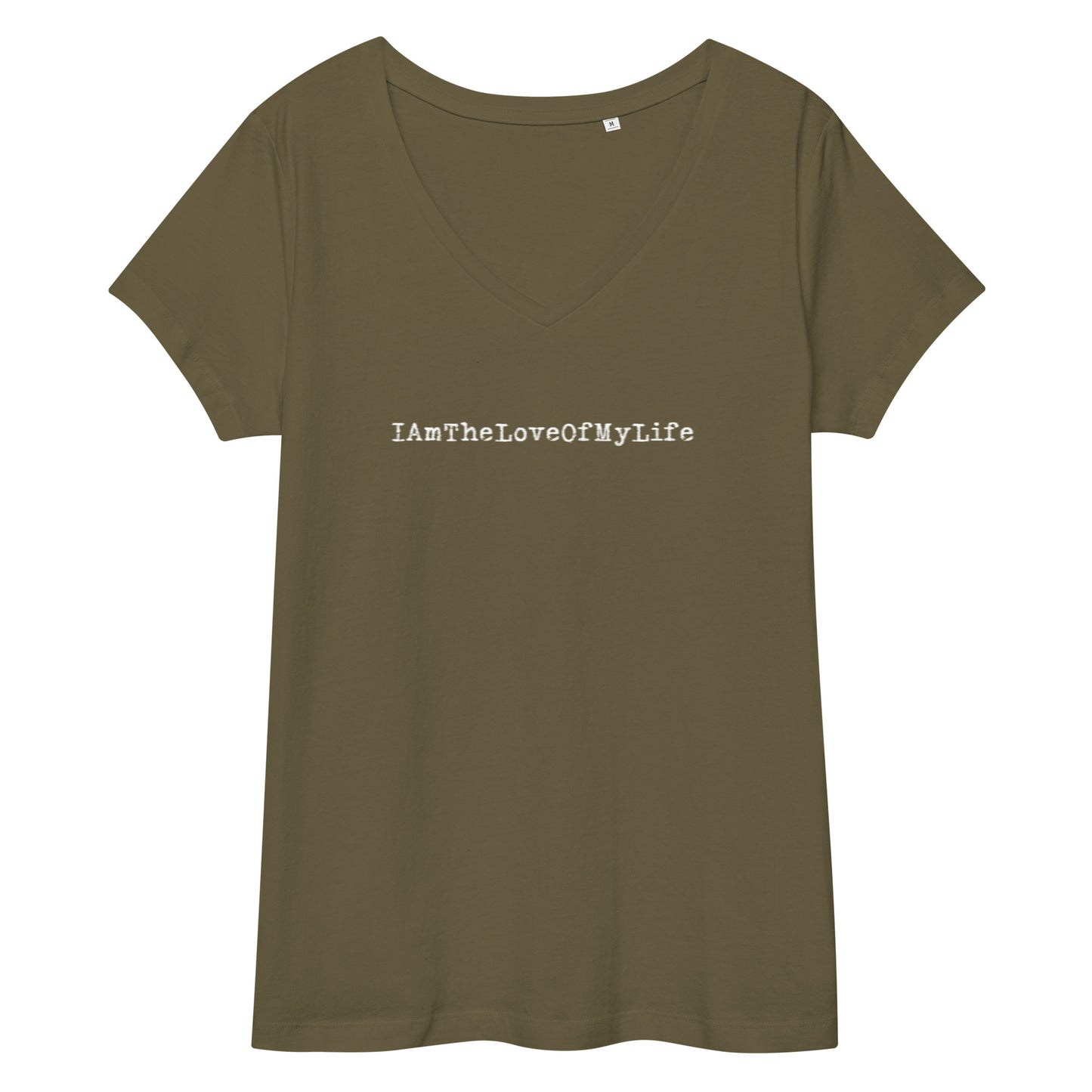 IAmTheLoveOfMyLife Women’s fitted v-neck t-shirt